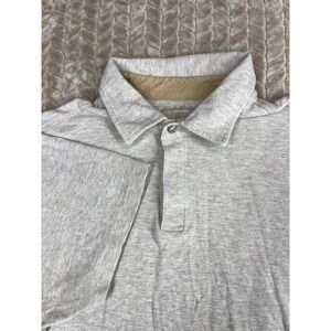 Eddie Bauer Mens Large‎ Beige Polo Shirt 100% Cotton